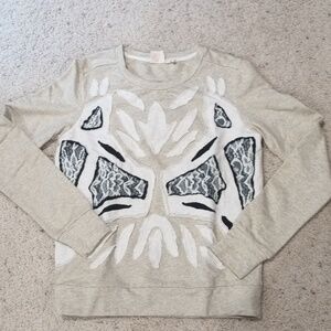 Anthropologie Applique Patois Sweater